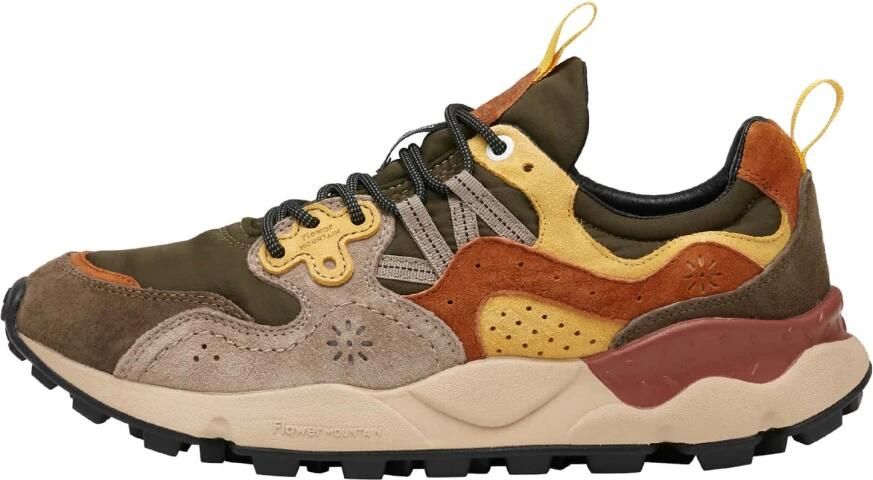 Flower Mountain Grijze Sneakers van Technische Stof met Suède Inzetstukken Gray Heren - Foto 3