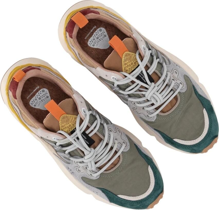 Flower Mountain Grijze Suède Rubberen Zool Sneakers