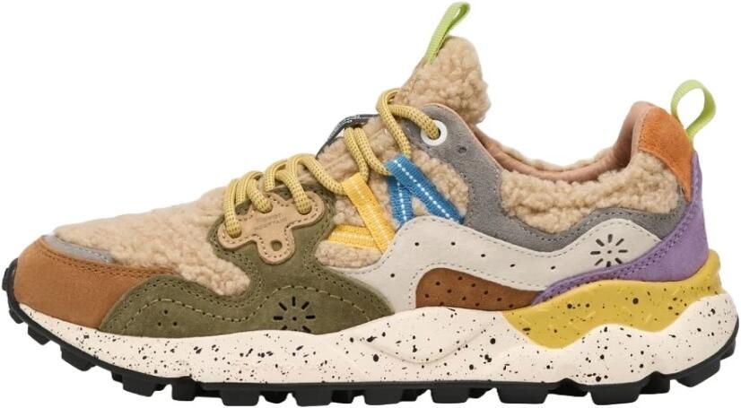 Flower Mountain Stijlvolle Sneakers Multicolor Suède Trekking Veters - Foto 2