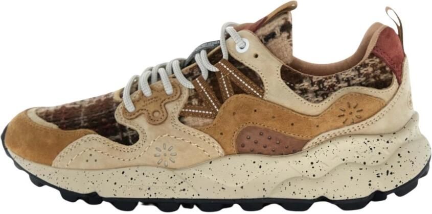Flower Mountain Sneakers laag 'YA O 3 UNI' beige - Foto 1