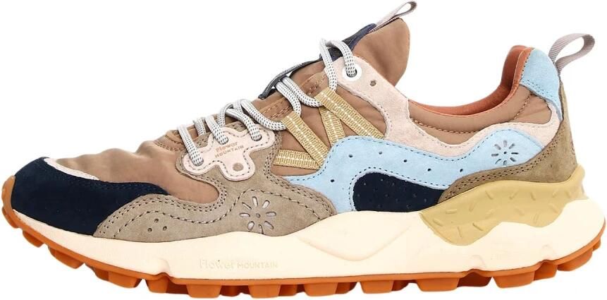 Flower Mountain Suede and technical fabric sneakers Yamano 3 MAN Beige Heren - Foto 3