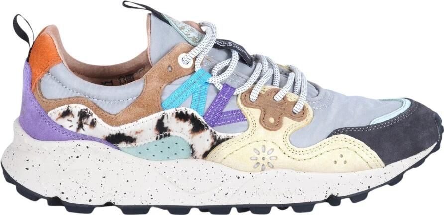 Flower Mountain Sneakers laag 'YA O 3 UNI' antraciet