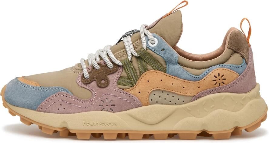 Flower Mountain Grijze Technische Stoffen Sneakers met Kurken Binnenzool