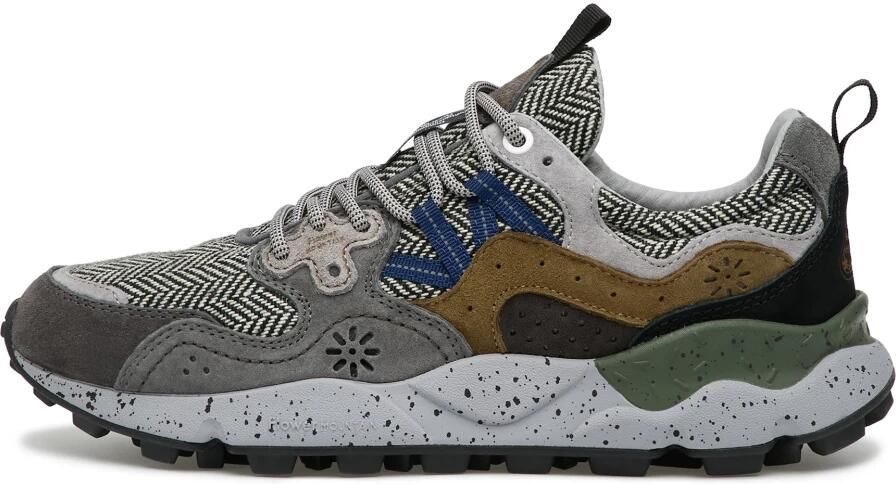 Flower Mountain Sneakers laag 'YA O 3 UNI' zwart
