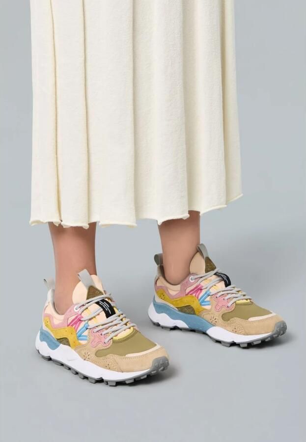 Flower Mountain Suede and technical fabric sneakers Yamano 3 Woman - Foto 2