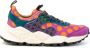 Flower Mountain Gedrukte Suède Sneakers met Kurken Binnenzool Multicolor Dames - Thumbnail 7