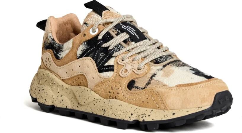 Flower Mountain Gezellige Marrone Sneakers voor Vrouwen