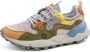 Flower Mountain Faux leather and technical fabric sneakers Yamano 3 Woman Kaiso Purple Dames - Thumbnail 11