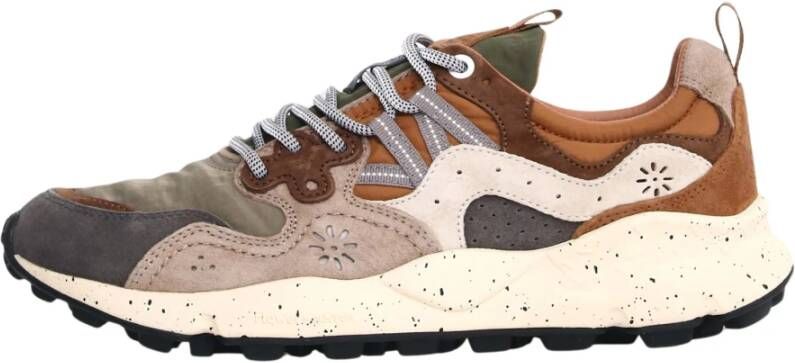 Flower Mountain Grijze Sneakers met Rubberen Zool Multicolor Heren
