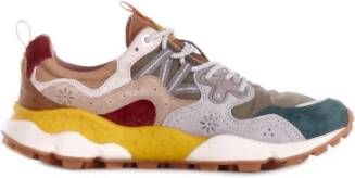 Flower Mountain Grijze Suède Rubberen Zool Sneakers