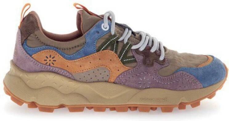 Flower Mountain Grijze Technische Stoffen Sneakers met Kurken Binnenzool