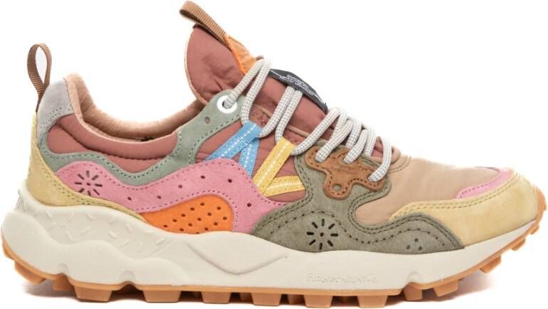 Flower Mountain Grijze Trek Sneakers met Versterkte Oogjes