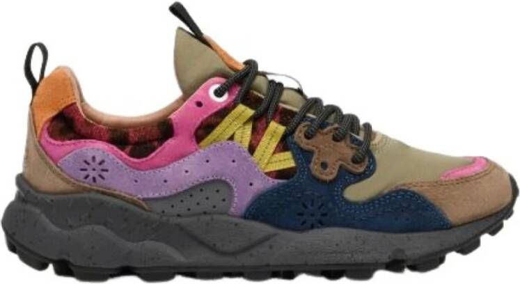 Flower Mountain Groene Technische Stoffen Sneakers