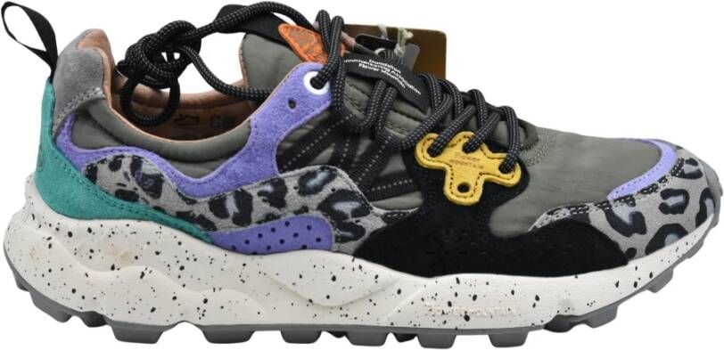 Flower Mountain Groene Veterschoenen voor Vrouwen