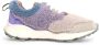 Flower Mountain Kleurrijke sneakers van bont en nubuck leer Multicolor Dames - Thumbnail 7