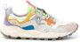 Flower Mountain Suede and technical fabric sneakers Yamano 3 Woman White Dames - Thumbnail 1
