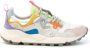 Flower Mountain Suede and technical fabric sneakers Yamano 3 Woman White Dames - Thumbnail 11