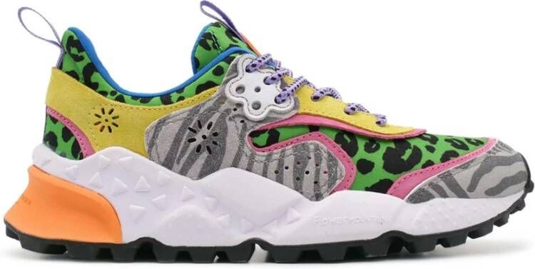 Flower Mountain Kotetsu Grijs Groen Geel Schoenen Multicolor Dames