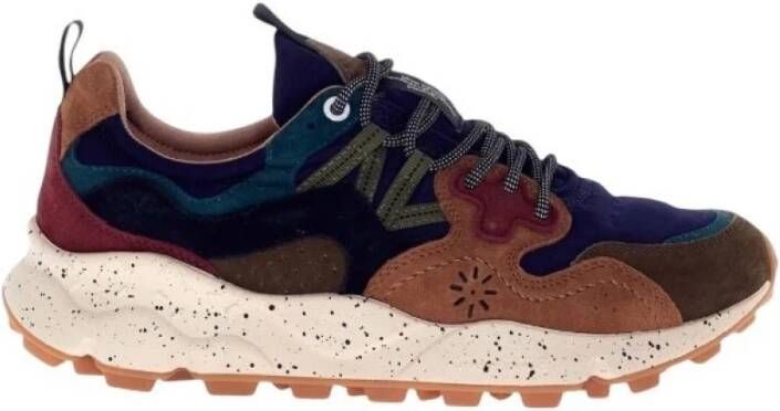 Flower Mountain Lage Katoenen Sneakers met Kurk Binnenzool