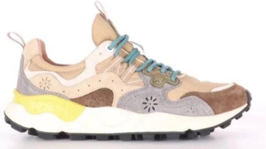 Flower Mountain Lage katoenen sneakers met kurken binnenzool