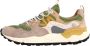 Flower Mountain Lichtbruin Militair Suède Canvas Sneakers Multicolor Heren - Thumbnail 1