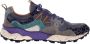Flower Mountain Moderne donkergrijze en groene sneakers - Thumbnail 1