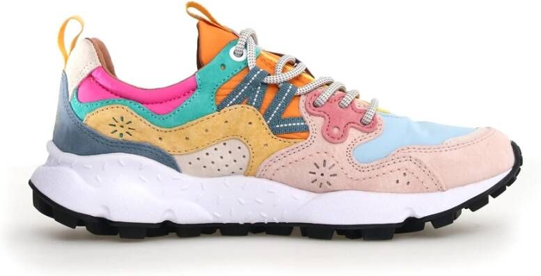 Flower Mountain Multicolor Sneakers met Plateauzool en Kurken Voetbed