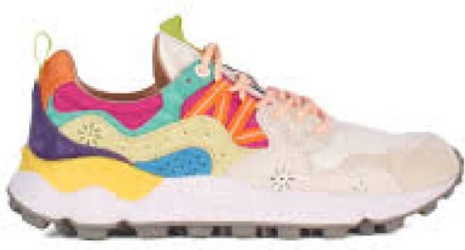 Flower Mountain Multicolor Suède Sneakers met Kurk Binnenzool