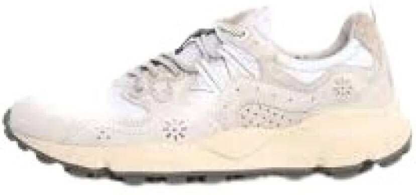 Flower Mountain Multicolor Suède Sneakers met Kurken Binnenzool