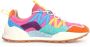 Flower Mountain Suede and technical fabric sneakers Washi Woman Multicolor Dames - Thumbnail 1
