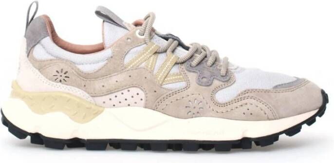 Flower Mountain Outdoor Sneakers met Suède Inzetstukken