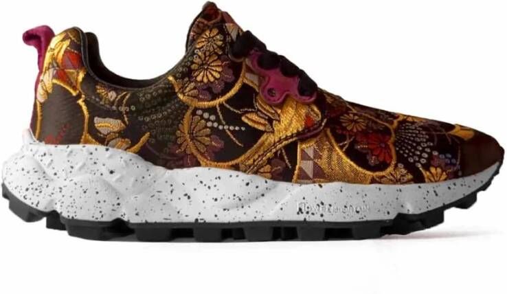 Flower Mountain Outdoor Sneakers met Suede Inzetstukken Multicolor Dames