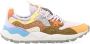 Flower Mountain Paarse Groene en Oranje Stoffen Sneakers Multicolor Dames - Thumbnail 1