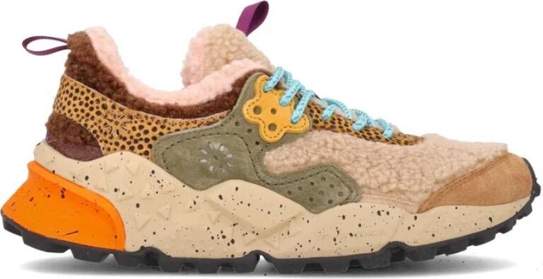 Flower Mountain Paarse Sneakers voor Buitensport