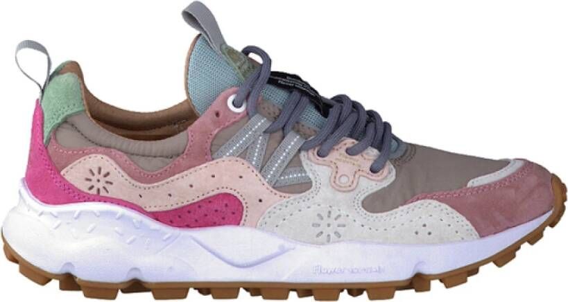 Flower Mountain Poeder Sneakers voor buitenavonturen Pink Dames