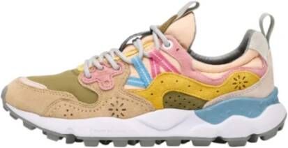 Flower Mountain Suede and technical fabric sneakers Yamano 3 Woman