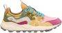 Flower Mountain Roze Stoffen Sneakers met Kurken Binnenzool - Thumbnail 1
