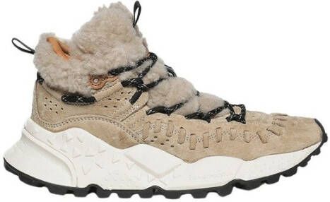 Flower Mountain Synthetic and suede sneakers Morican Woman Beige Dames