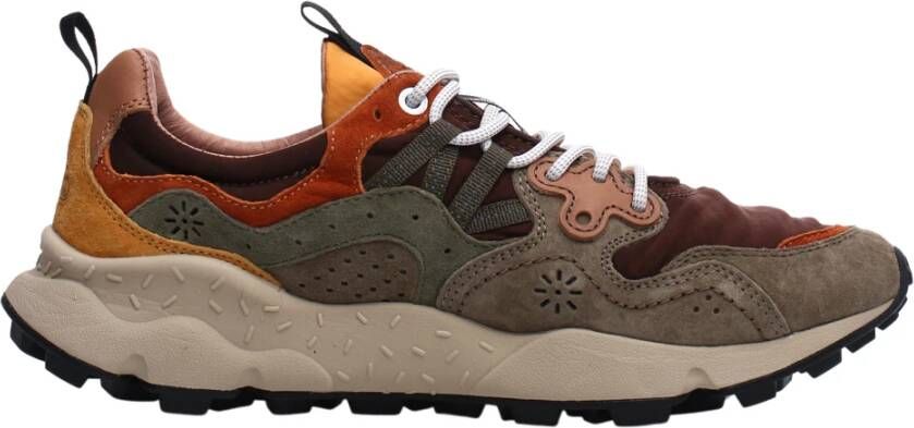 Flower Mountain Yamano 3 Sneakers in Taupe Bruin Beige Heren