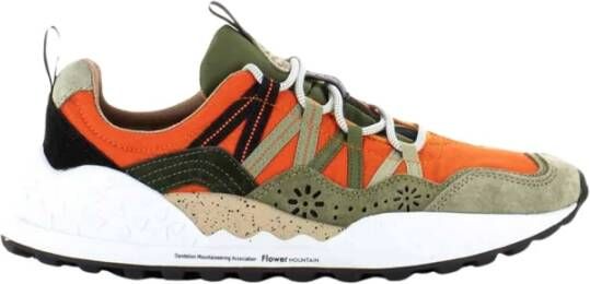 Flower Mountain Suede and technical fabric sneakers Washi MAN Multicolor Heren