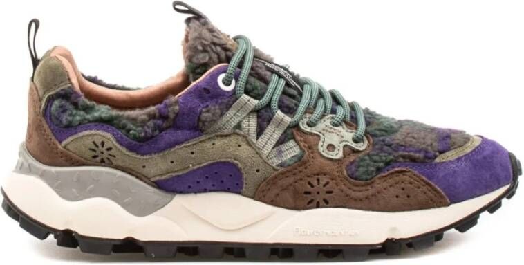 Flower Mountain Stijlvolle Yamano Sneakers voor Vrouwen Purple Dames