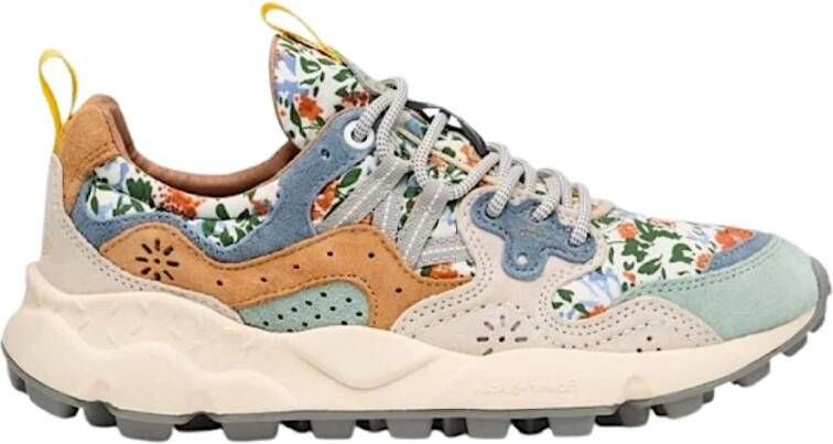 Flower Mountain Sneakers van multicolor technische stof en suède