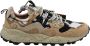 Flower Mountain Stijlvolle Bruin Zwart Veterschoenen - Thumbnail 1