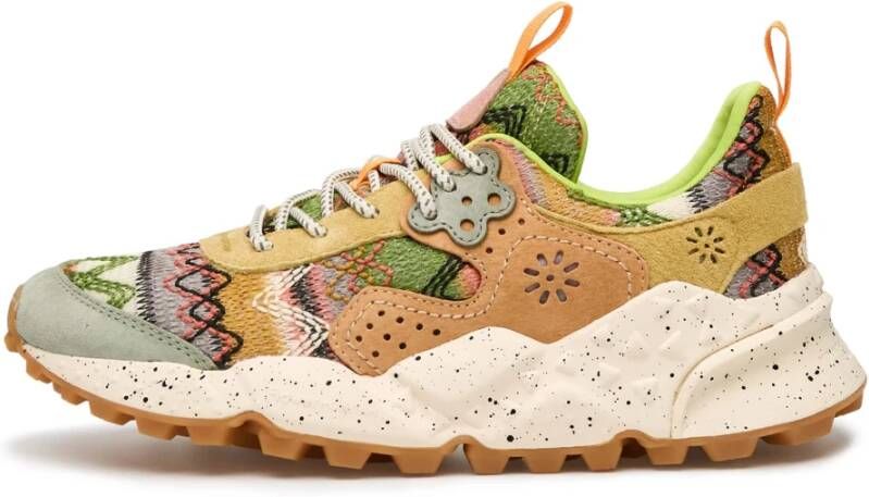 Flower Mountain Suede and fabric sneakers Kotetsu Woman