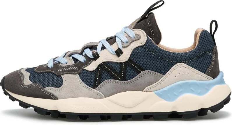 Flower Mountain Suede and fabric sneakers Lenzan MAN