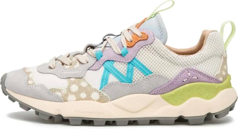 Flower Mountain Suede and fabric sneakers Lenzan Woman