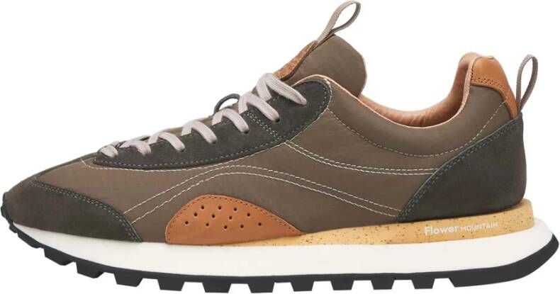 Flower Mountain Suede and technical fabric sneakers NEW Asuka MAN Multicolor Heren