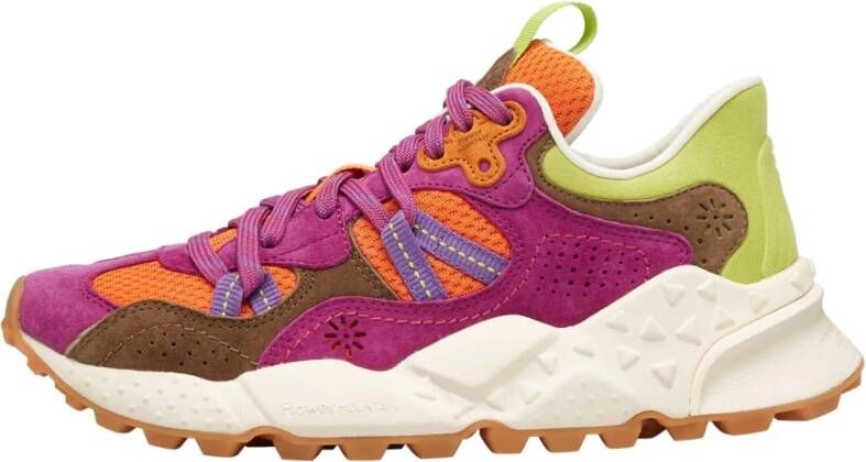 Flower Mountain Suede and technical fabric sneakers Tiger Hill UNI Purple Dames
