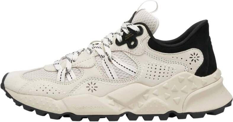 Flower Mountain Suede and technical fabric sneakers Tiger Hill UNI White Unisex