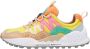 Flower Mountain Suede and technical fabric sneakers Washi Woman Yellow Dames - Thumbnail 1
